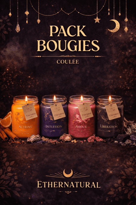 pack bougies coulées