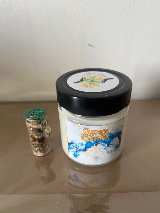 Fiole et bougie larmes d’Ether